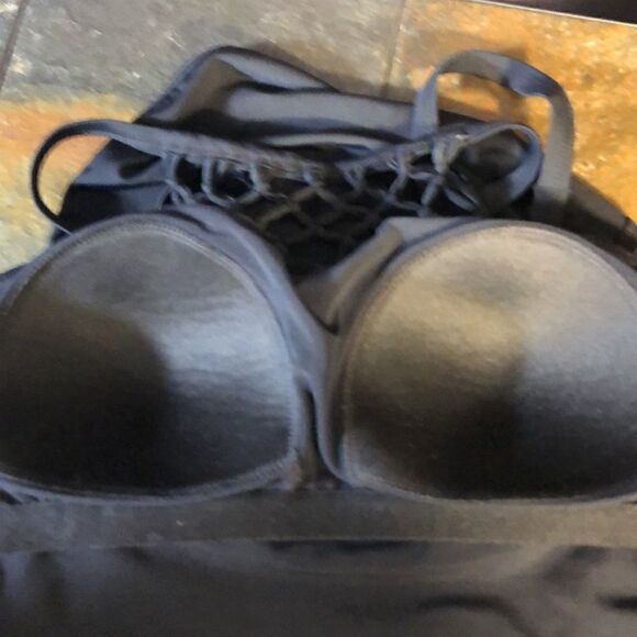 Croft & Barrow black one piece swimsuit size 16 - Picture 8 of 8